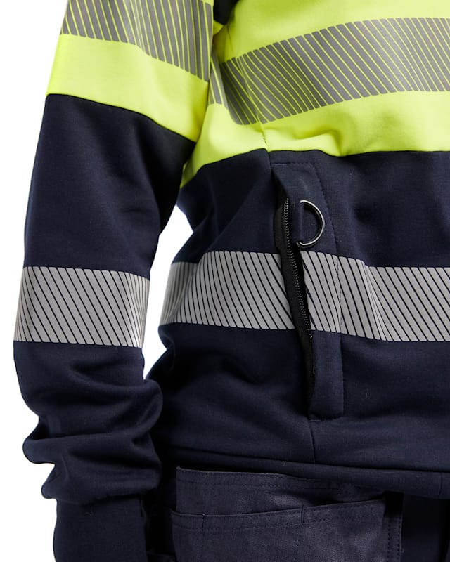 Blaklader 3472 Women's Sweatshirt Multinorm Hi-Vis Zip - Image 5