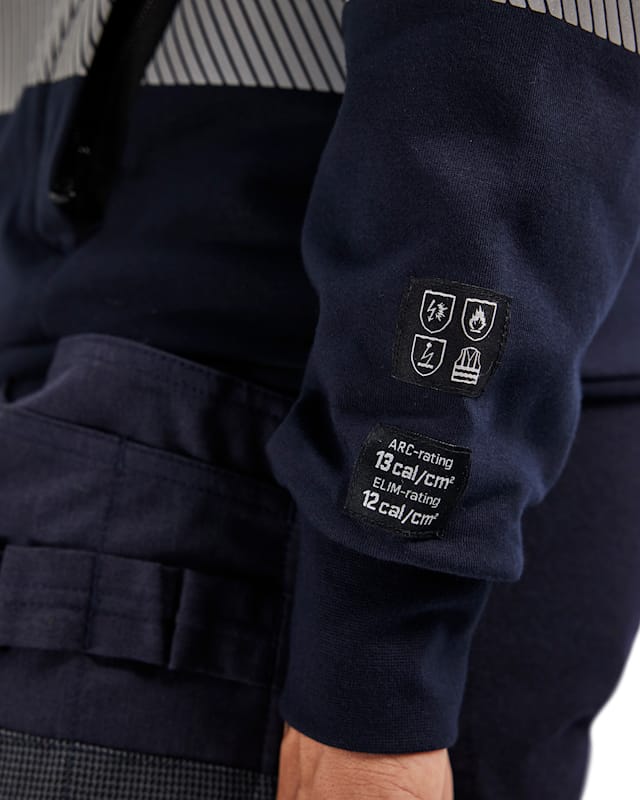 Blaklader 3472 Women's Sweatshirt Multinorm Hi-Vis Zip - Image 6