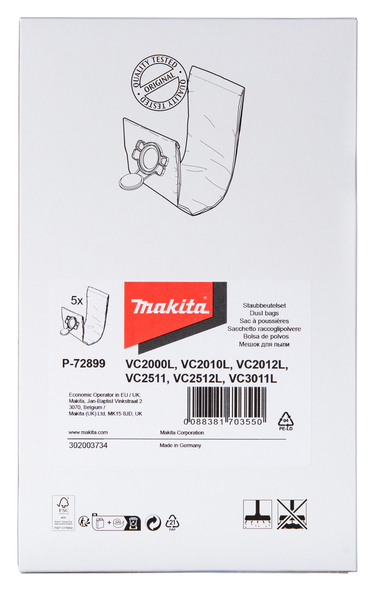 MAKITA P-72899 Filter Bags - Image 2